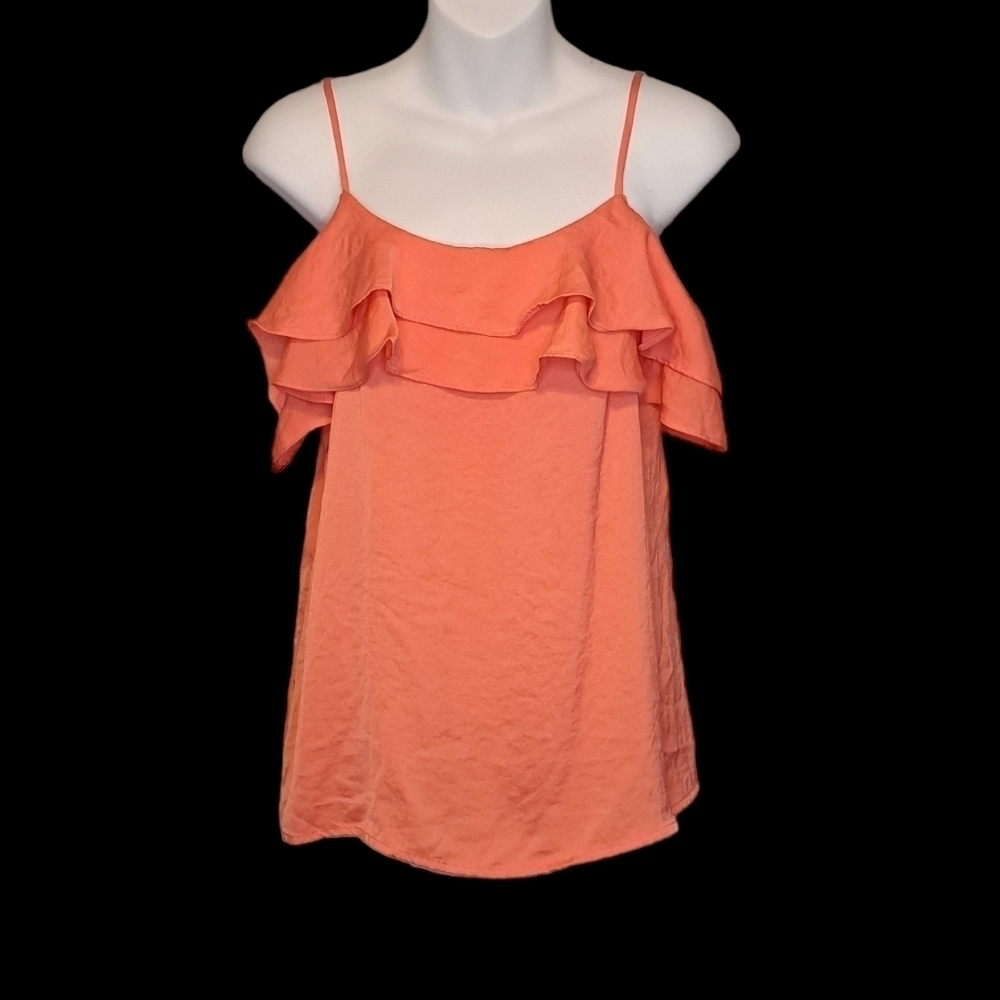 PROMOD {French Fashion Brand} ◇Cold Shoulder◇Exaggerated Ruffles◇ XS=US2 ◇EUC◇